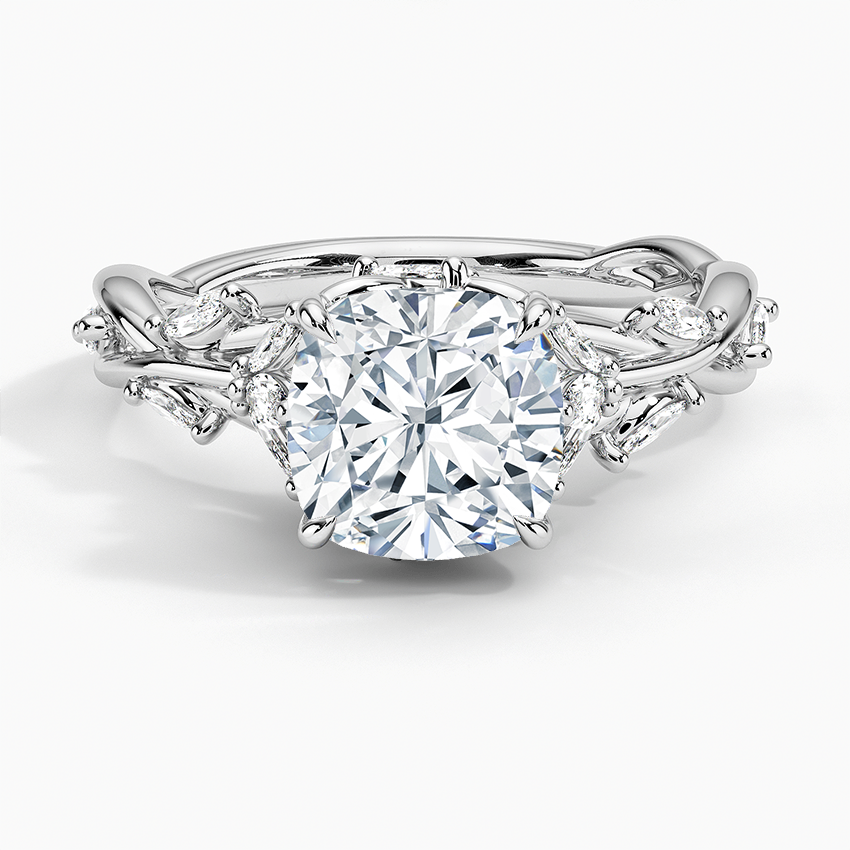 Hearty Cathedral Engagement Ring with Eternity Band NCH1505 1